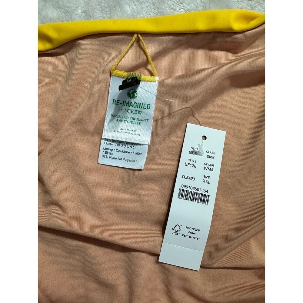 J.Crew Classic High Rise Bikini Bottom Women's Plus XXL Yellow NWT - Picture 4 of 6